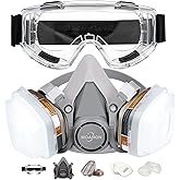 Reusable Half Face Cover Set, Half Face Respirаtor, Personal Protective Equipment Filter for Painting, Decorating Carpentry, Welding, Metal Cutting, Same Scene as 6000 6200 7000 FF-400 (Medium)