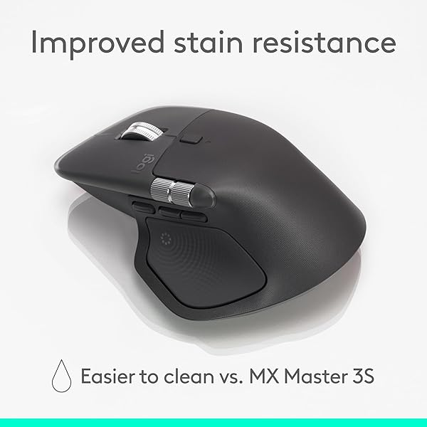 LOGITECH MX MASTER 4, ERGONOMIC WIRELESS MOUSE WITH ADVANCED PERFORMANCE HAPTIC FEEDBACK, ULTRA-FAST SCROLLING, USB-C CHARGING, BLUETOOTH, WINDOWS, MACOS – GRAPHITE