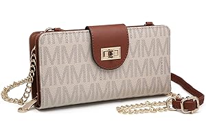 MKP COLLECTION Women Fashion Small Crossbody Shoulder Bag Cell Phone Zip Wallet Purse and Handbags Clutch Credit Card Holder with Chain Strap