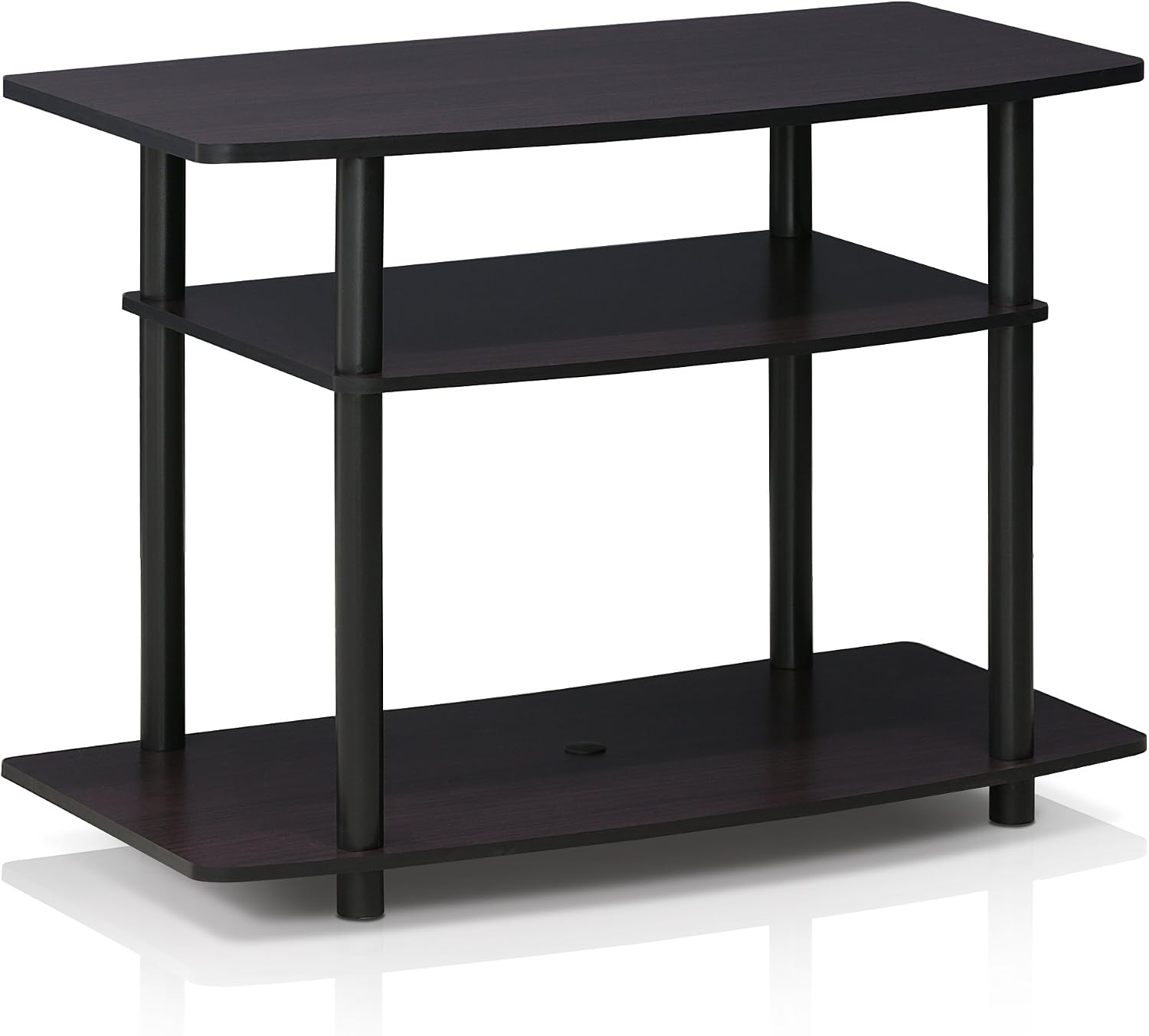 Furinno TURN-N-TUBE TV Stand, 3-Tier No Tools Entertainment Center, TV Console for TV up to 32 Inch, for Living Room Bedroom