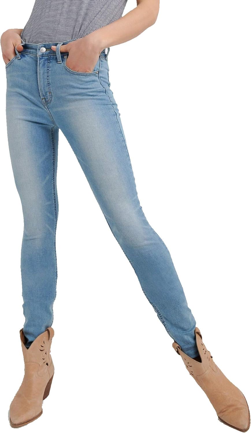 Lucky Brand Womens High Rise Bridgette Skinny Jean in Palacios