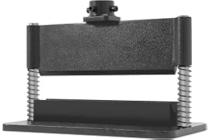 BUKGOCUMN 12" Press Brake Attachment, 3/16in Bending Thickness Press Brake Attachment for 12 or 20-ton Hydraulic Workshop Presses Dual Spring Design 12" Press Brake Attachment (Black)