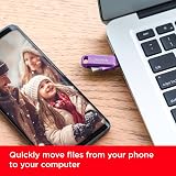 SanDisk 256GB Ultra Dual Drive Go USB-C Flash Drive 400MB/s Lavender Android view 5