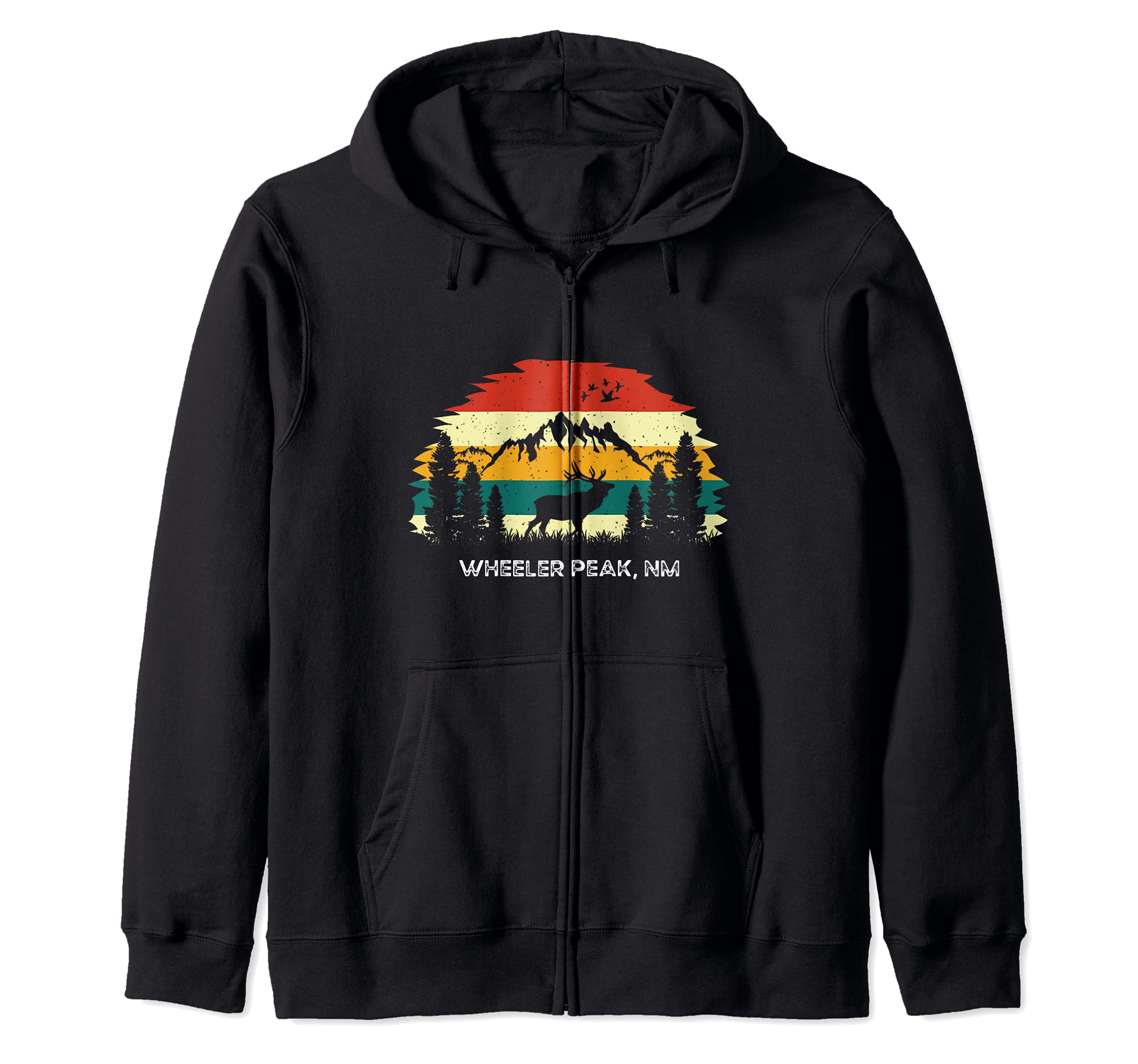 Wheeler Peak, NM mountain hiking nature outdoor camping Zip Hoodie