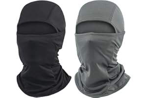 CMONIE 2Pack Balaclava Face Ski Mask Sun UV Protection Hood Breathable Face Mask for Men Women - Motorcycle Fishing Multi