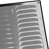 EUROPLAST 260x280mm Black Metal Air Vent Grille Cover with Insect Mesh view 5