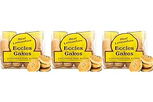 VALUBNDL: Eccles Cakes - Fresh, Flakey and Full of Filling - Buttery Snacks for Adults and Kids - Custom VALUBNDL Branded Pac