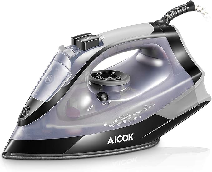 Aicok Plancha de Vapor, Plancha Ropa 2200W con Anti-Escala, Anti ...