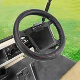 MLVOVL Golf Cart Steering Wheel Covers,13.5 to 14" Golf Cart Steering Wheel Cover Universal for Yamaha,EZGO TXT &amp; RXV,Club Car DS &amp; Precedent, Leather Comfortable, Non-Slip, Wear-Resistant (red)