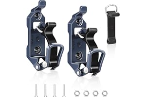 ZYMELKA Shovel Mount for Roof Rack,Metal Clamps with Replaceable Rubber Bands,Wall Mounting Brackets,Quick Release Axe Shovel