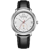 GOLDEN MAPLE Women‘s Watch, Quartz Movement, Large Dial with Leather Strap