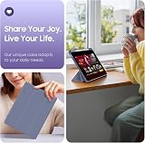 FINTIE Hybrid Case for iPad Air 11 M4/M3/M2 Lavender Grey – Pencil Holder view 5