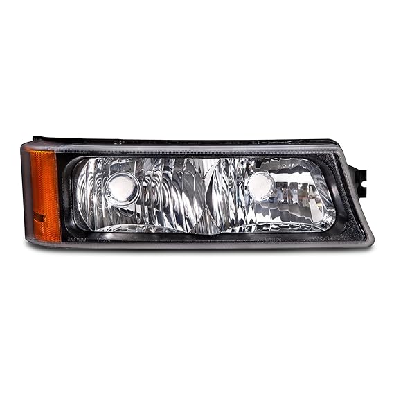 HEADLIGHTSDEPOT Chrome Housing Signal Light Compatible with