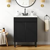 YITAHOME 24 Inch Bathroom Vanity with Sink, Bathroom Cabinet Vanity for Small Space, Freestanding Storage Bathroom Vanity wit