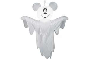 Disney 220933 Hanging SM Halloween 4' Mickey as Ghost Airblown Inflatable, White