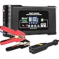 Premium 36V and 48V Golf Carts Charger,18Amp Smart Charger with Voltage Display, 36V-18Amp/48V-13Amp, Lithium,LiFePO4,Lead-Acid AGM/Gel/SLA Car Battery Trickle Charger Maintainer for EZGO TXT Car Boat