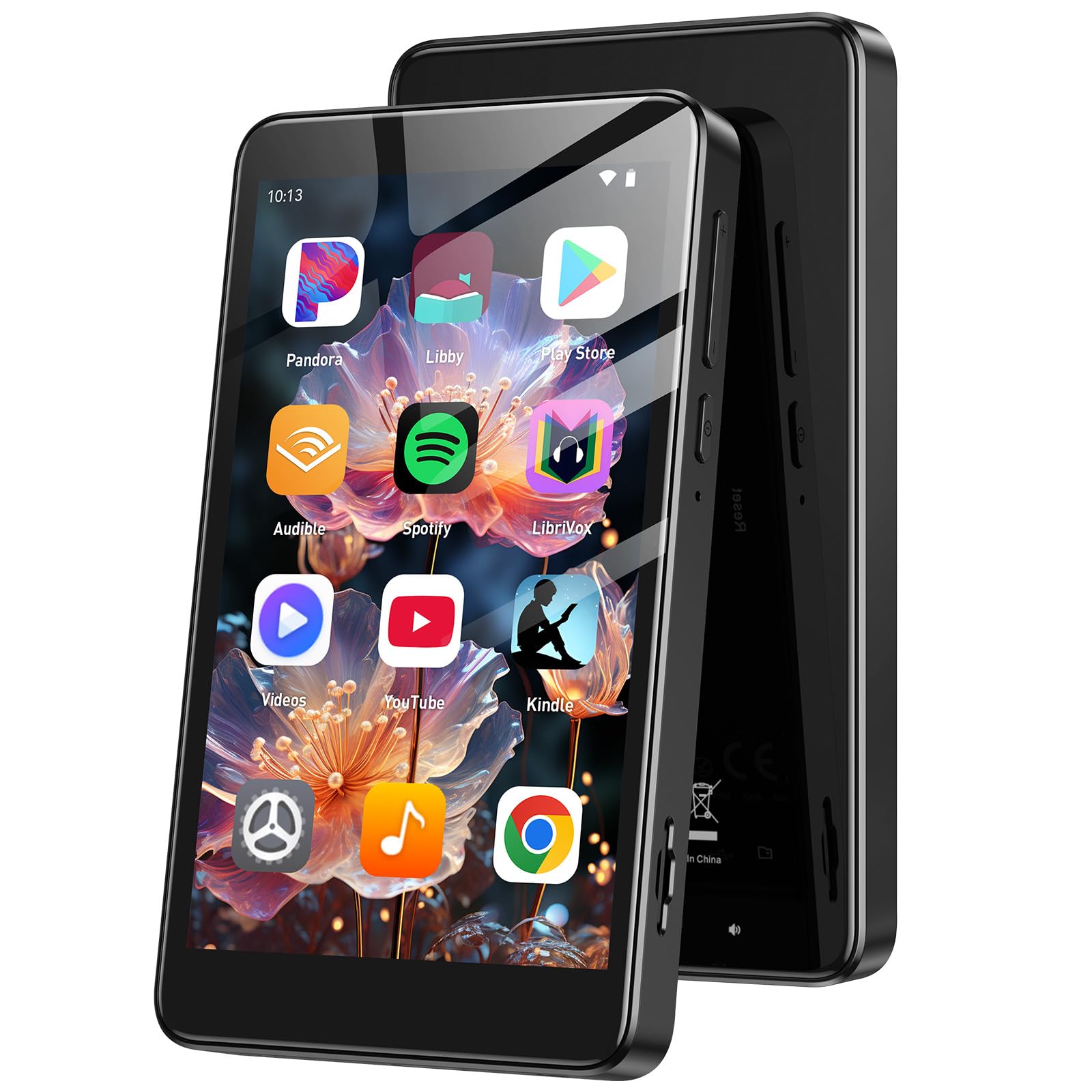 Photo 1 of ***DAMAGED - SEE NOTES/PICTURES***AGPTEK 96GB MP3 Player with Bluetooth and WiFi, T08X 4'' Android 14 MP4 Music Player with Spotify, Audible, APP Store, Up to 1TB, Black