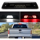 Aexploer 3rd Third Brake Lights LED Compatible with F150/Raptor 2009 2010 2011 2012 2013 2014,Cab Roof Cargo Light Rear Center High Mount Stop Lamp C style