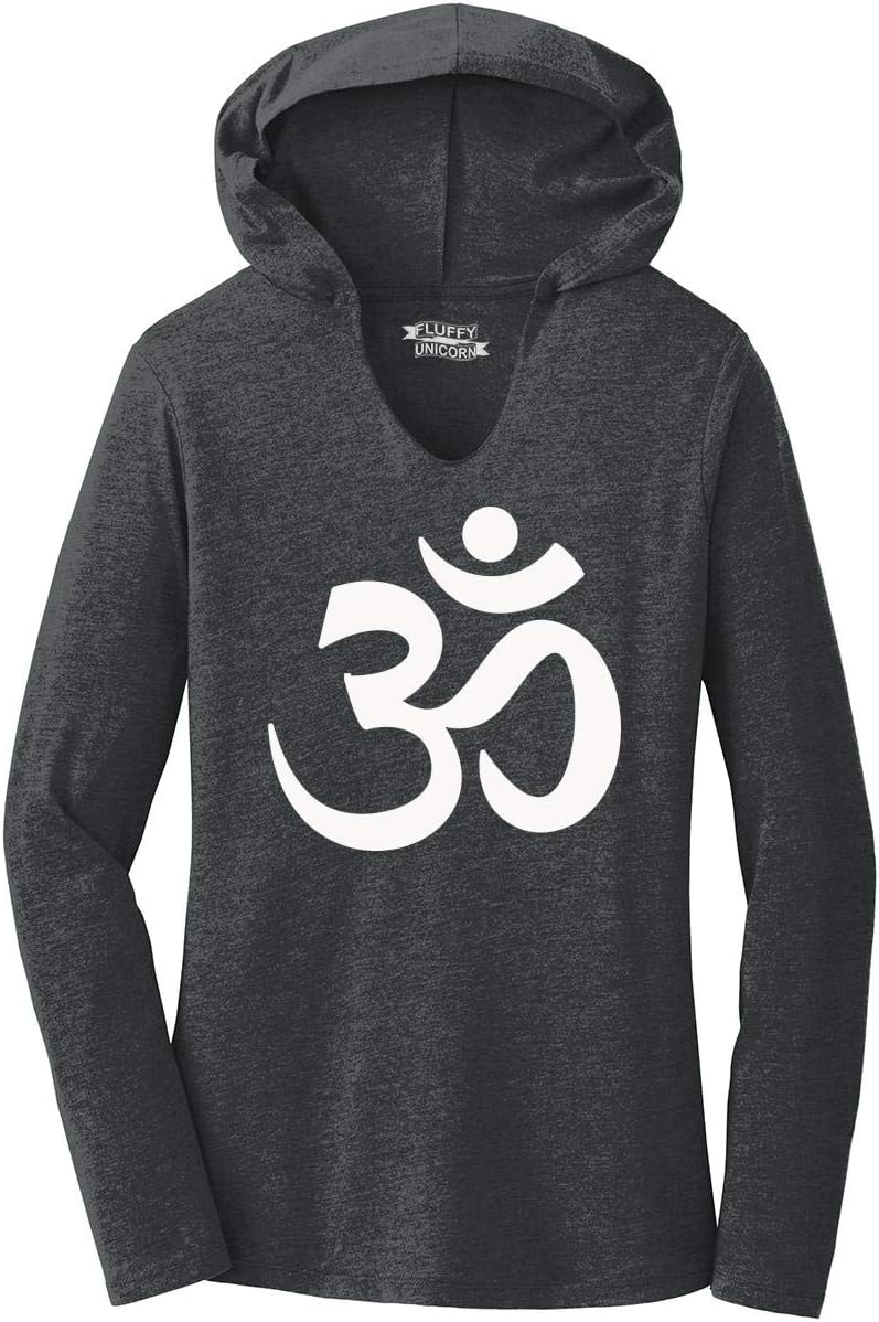 Ladies Om Hindu Religion Hoodie Shirt