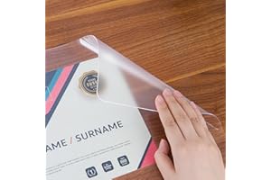 YSAGi Clear Desk mat,Non-Slip PVC Clear Desk Pad for Keyboard & Mouse,Large Mouse Pad,Heat Resistant & Waterproof Desk Protector Mat,Frosted Transparent Desk Writing Mat for Office & Home(24x14inch)