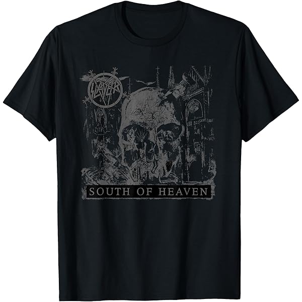 Amazon.com: Slayer - South of Heaven Three Color T-Shirt