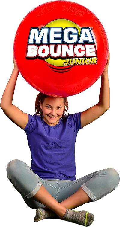 Wicked Mega Bounce Junior Inflatable Bouncy Ball 1.41m Circumference Pump