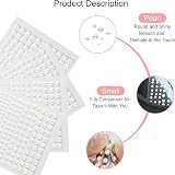 HXMJIED 660pcs Self Adhesive Flat Back Beads 3/4/5/6mm Facial Jewelry view 3