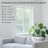 fowong Fly Screens for Windows 130cm x 150cm White Polyester Mesh view 3