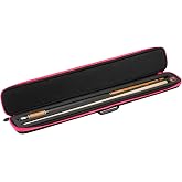 Casemaster Parallax Pool Cue Case, Pool Stick Case, Billiard Cue Bag | Holds 1 Butt And 1 Shaft, 600D Oxford Polyester, Water-Repellent, Foam-Lined Interior, Rubber Handle, Fits Chalk