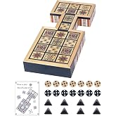 Wooden Royal Game of UR,Ancient Strategy Board Game for 2 Players,Beautifully Designed Board with Storage Drawers,Over 4500 Years Old (Orange)