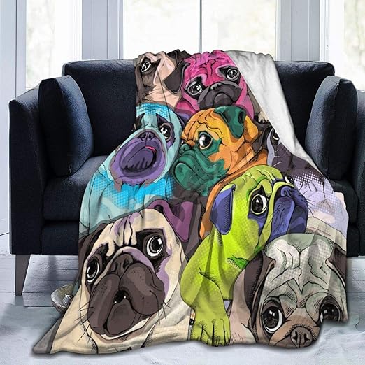 pug blanket amazon