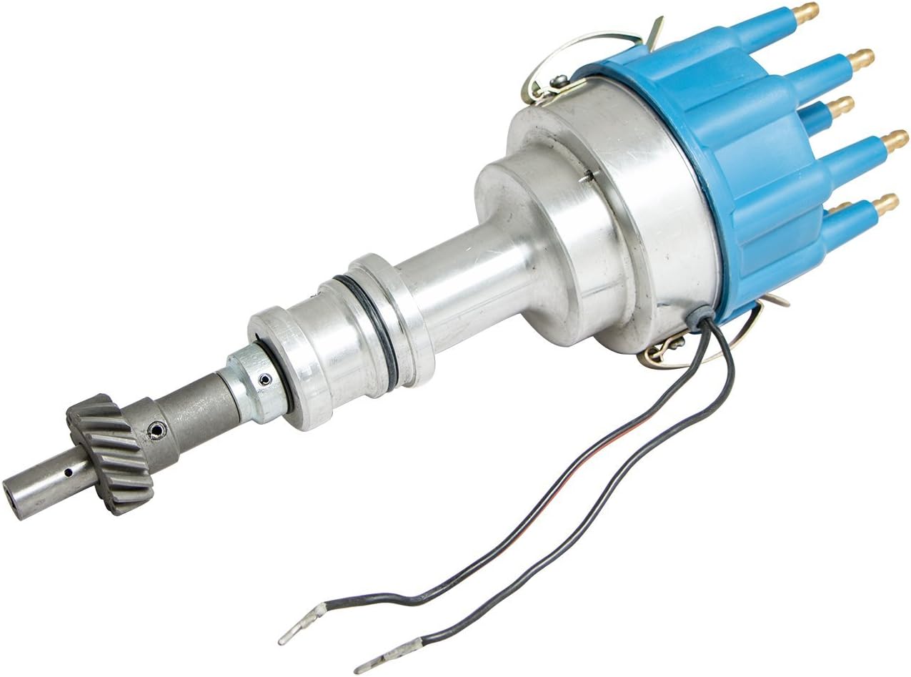 Top Street Performance JM6610BL Pro-Billet Distributor with Blue Cap