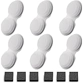 VOUAAOOD Cat Water Fountain Filters: 12 Cat Fountain Filters Replacement for H6 - Pet Water Fountain Filters - 3 Months Usage Kit of Indoor Pet Fountain Filter - 6 Carbon Filters + 6 Sponges Filters