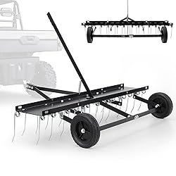 Lawn Dethatcher, 46 Inch Tow Behind Dethatcher with