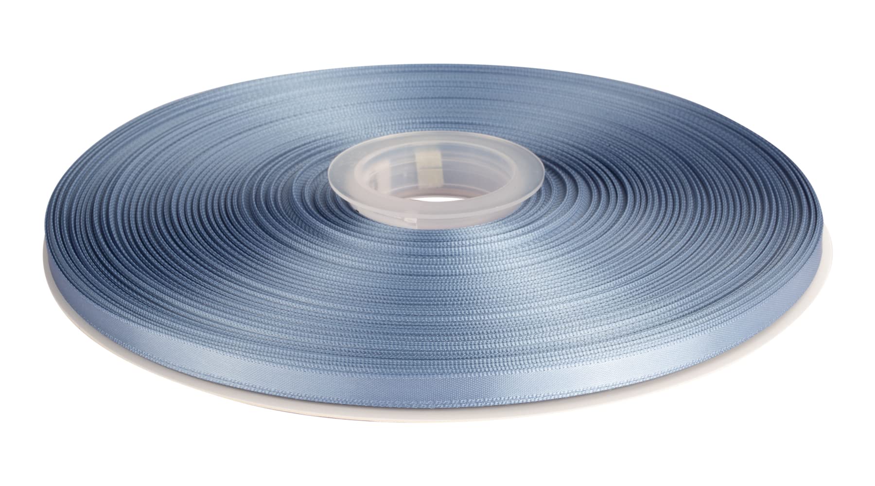 Double Faced Satin Ribbon, 6mm X 91M, Solid Polyester Ribbon for Gift Wrapping, Crafts, Wedding Party Ceremony Decoration, Floral Arrangement, Sewing (French Blue)