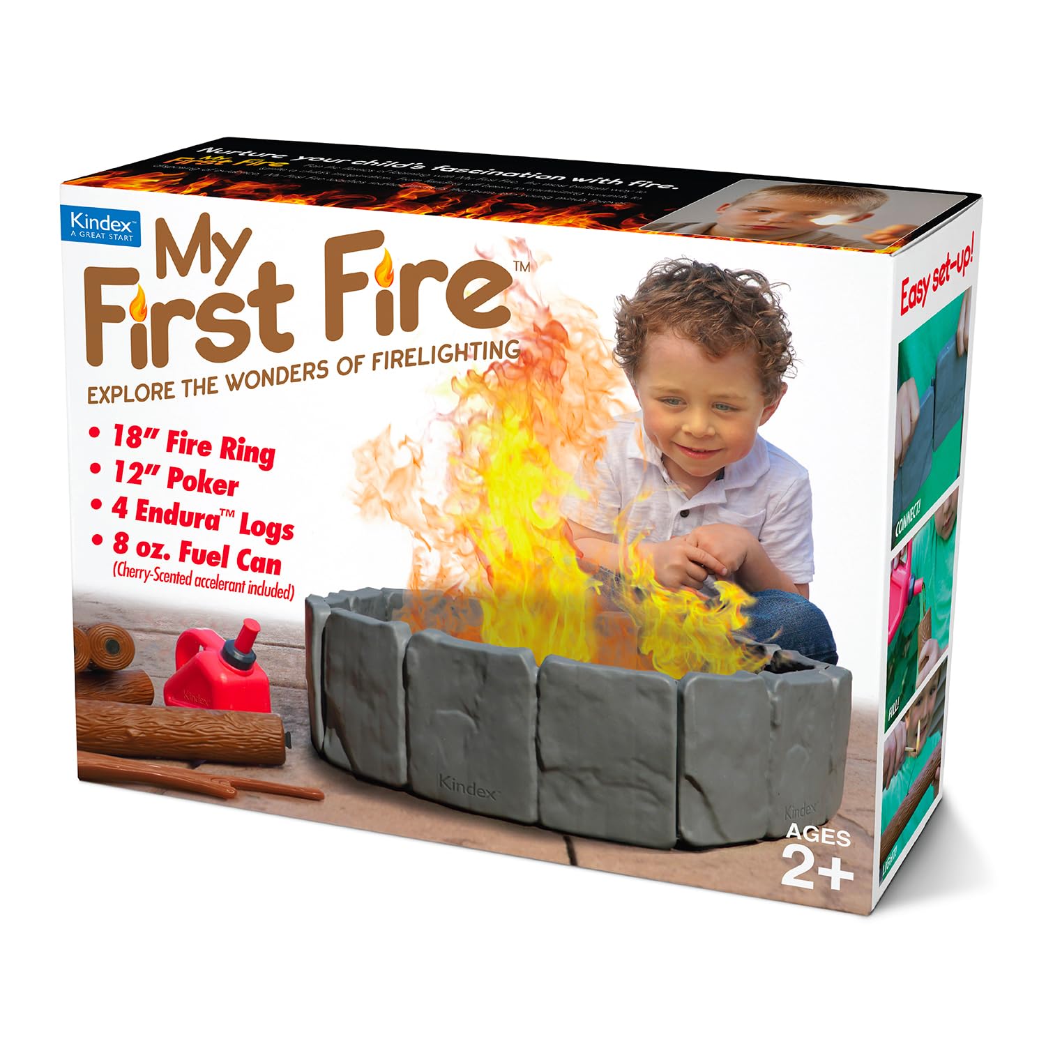 Prank O My First Fire Prank Gift Box – Funny Empty Gag Gift Packaging for White Elephant, Christmas & Office Parties, Hilarious Joke Gift Box to Hide Real Presents for Friends & Family