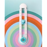 Oythiem Circle Cutter Tool for Paper Crafts - Rotary Cutter Round Cutting Knife for Scrapbooking, Card Making, Art And Diy Crafts, Fits Circles with A Radius Between 0.6"-4"