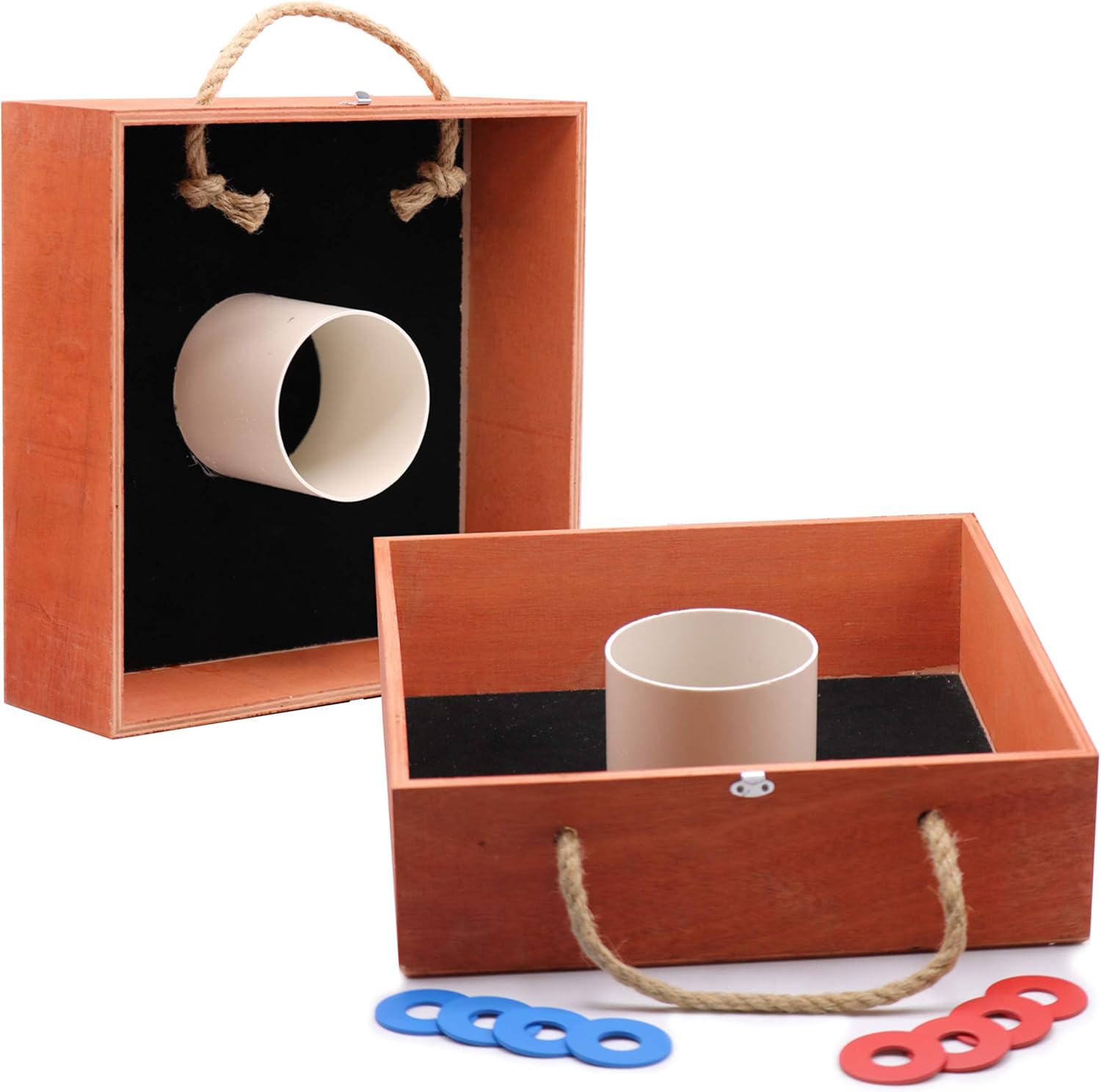Amazon Com Ag Premium Wooden Washer Toss Game Set Family Fun