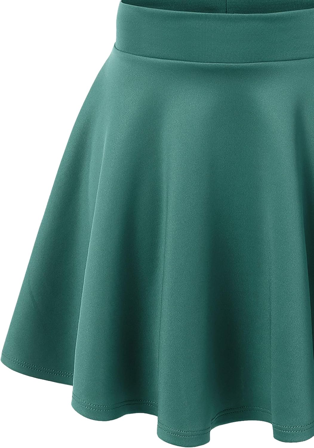 Made by Johnny Women's Basic Versatile Stretchy Flared Casual Mini Skater Skirt XS-3XL Plus Size-Made in USA at  Women’s Clothing store
