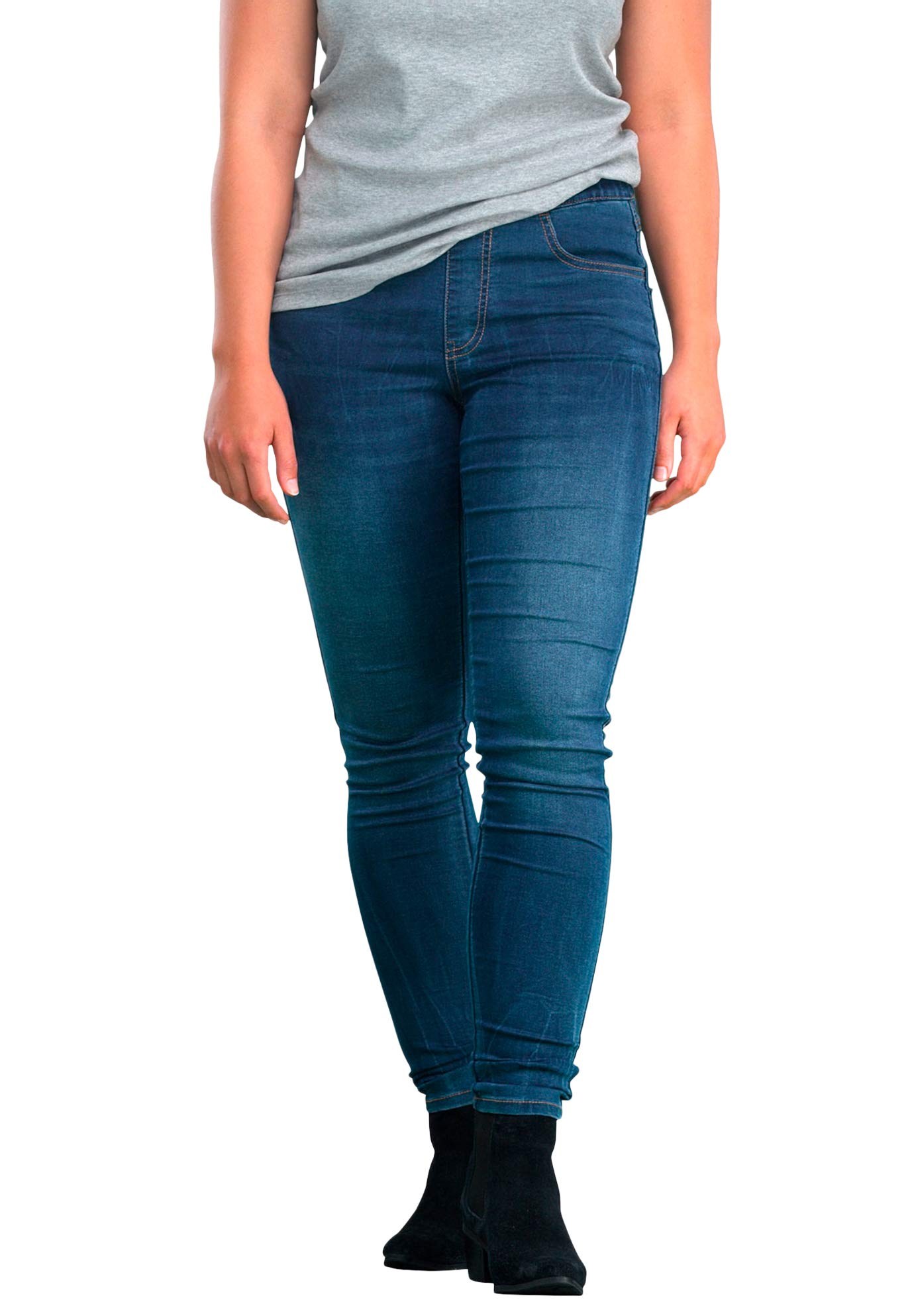 ellos Women's Plus Size 4-Pocket Stretch Jeggings Leggings