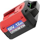 DTK 12Ah Long Lasting Batteries Replacement for Toro 60V Battery Ultra-High Capacity 12000mAh Lithium Battery