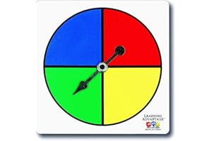 Learning Advantage 7352 Four-Color Spinners (Pack of 5)