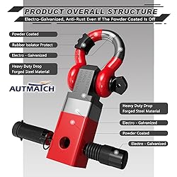AUTMATCH Shackle Hitch Receiver 2 Inch - 3/4" D
