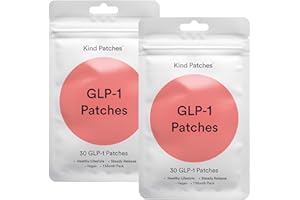 Kind Patches GLP-1 Patches with L Glutamine, Berberine, Chromium, Pomegranate and Cinnamon - 2 Pack, 60 Patches