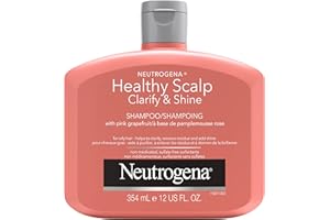 Neutrogena Exfoliating Healthy Scalp Clarify & Shine Shampoo for Oily Hair and Scalp, Anti-Residue Shampoo with Pink Grapefru