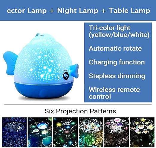 Proyector de luz Nocturna Spin Starry Sky Star Master Rotación ...