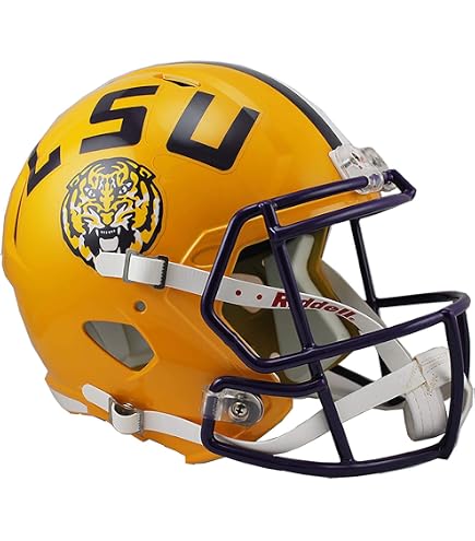 Riddell LSU Tigers Full Size Speed Replica Football Helmet – White – NCAA