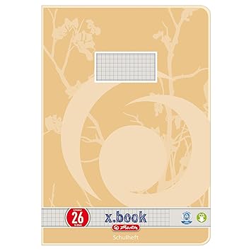 Herlitz 3352606 Hefte A4/16 UWS Lineatur 26 (kariert mit Rand) 10er Packung Motive sortiert