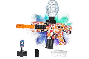 NLFGUW Electric Gel Ball Blaster Toys,Eco-Friendly Splatter Ball Blaster,Automatic Outdoor Games Toys for Activities Team Game(Red)