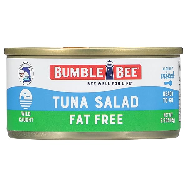 BUMBLE BEE SNACK ON THE RUN! PROTEIN SNACK PACK – 8G PROTEIN PER BOX – FAT FREE TUNA SALAD WITH CRACKERS KIT – READY TO EAT EASY-OPEN CAN – WILD CAUGHT MSC-CERTIFIED TUNA (PACK OF 1)